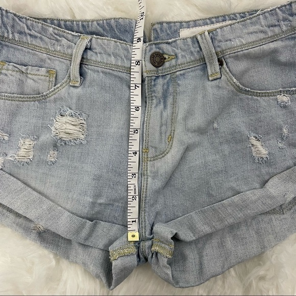Sass & Bide Jean Shorts, Light Wash, Distressed Denim, Size 26 - Picture 4 of 7
